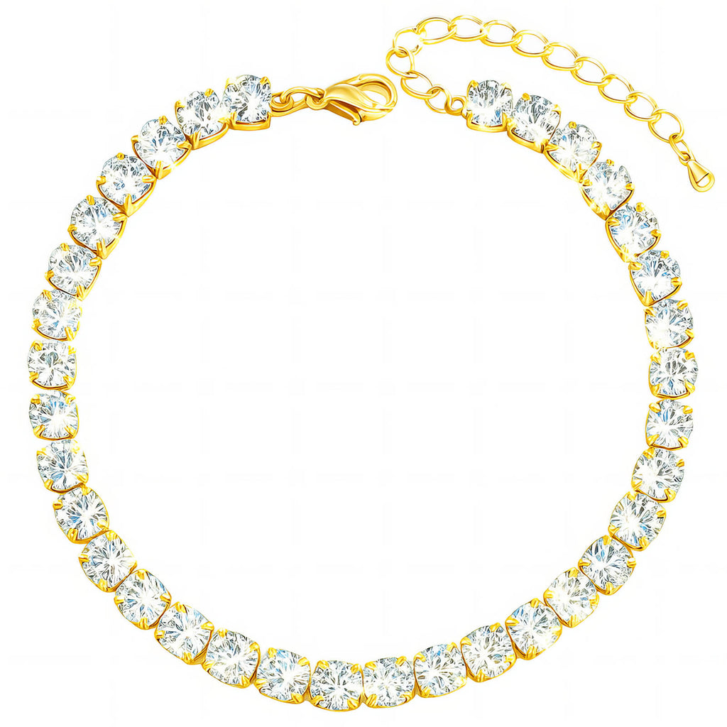Classic Tennis Bracelet – 18K Gold Plated