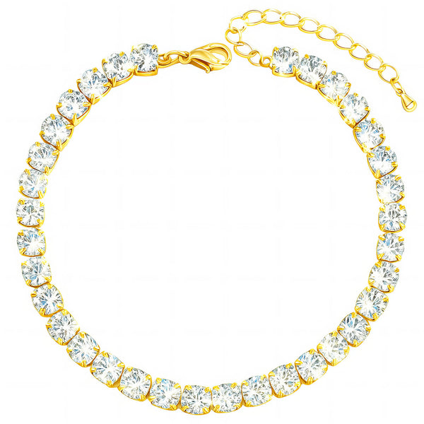 Classic Tennis Bracelet – 18K Gold Plated