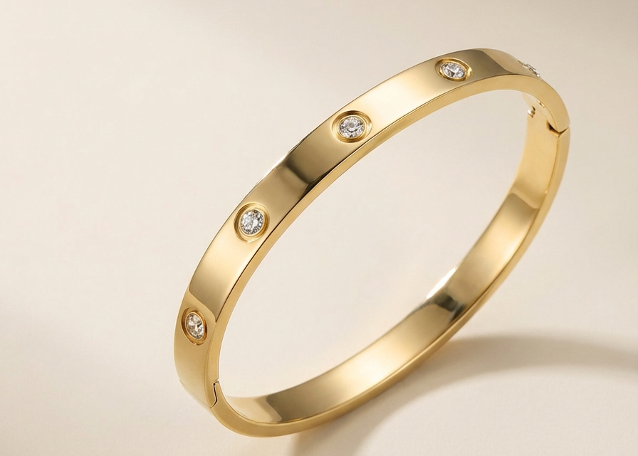 Crystal Bracelet | 18K Gold