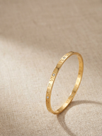 Roman Numeral Bangle – 18K Gold Plated | Water Proff Grauranteed